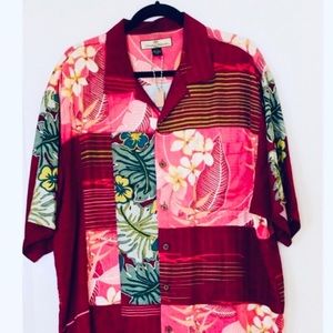 Tommy Bahamas shirt 100 percent silk size large